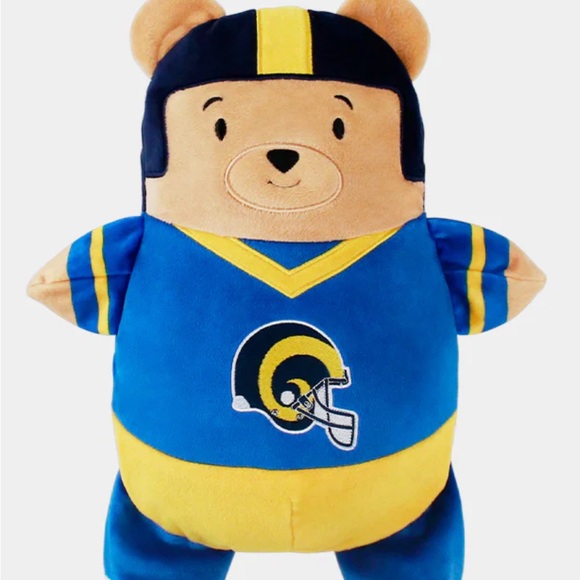 Cubcoats LA Rams Childrens Pullover Hoodie/Stuffed Bear Size 8 - Picture 2 of 4
